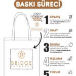 Gabardine Fabric Bag with Orange Handle 40x35cm (Customizable) - istecanta.com