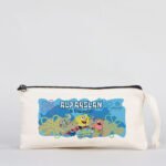 Printed Fabric Pen Holder & Makeup Bag 21x10 cm (Customizable) - istecanta.com