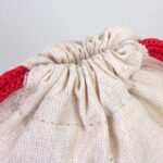 Cloth Bag 10x13 cm - Colored String - Red (Customizable) - istecanta.com