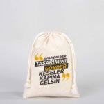 Canvas Bag 15.5 x 20 cm (Customizable) - 326 - istecanta.com