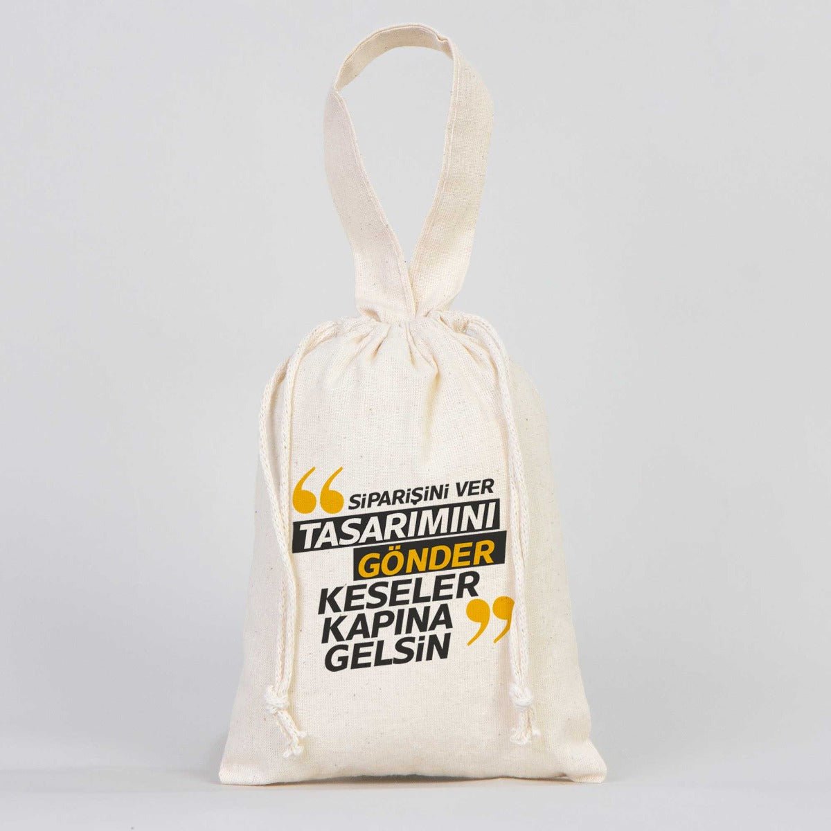 Canvas Bag (15.5 x 20 cm) Single Handle Short Strap (Customizable) - istecanta.com
