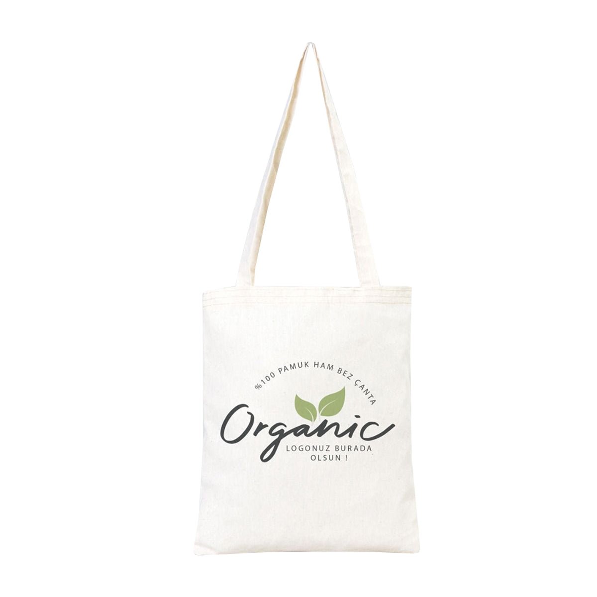Canvas Tote Bag 30x35 cm - Long Handle (Customizable) - istecanta.com