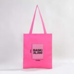 Gabardine Fabric Bag Fuchsia - 35x40 cm (Customizable) - istecanta.com
