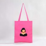 Gabardine Fabric Bag Fuchsia - 35x40 cm (Customizable) - istecanta.com