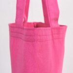 Gabardine Fabric Bag Fuchsia - 35x40 cm (Customizable) - istecanta.com