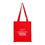 Gabardine Fabric Bag Red 35x40 cm (Customizable) - istecanta.com