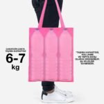 Gabardine Fabric Bag Fuchsia - 35x40 cm (Customizable) - istecanta.com