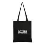 Black Gabardine Fabric Bag 35x40 cm (Customizable) - istecanta.com