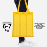 Gabardine Fabric Bag Yellow 35x40 cm (Customizable) - istecanta.com