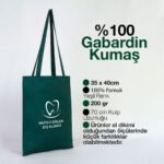Gabardine Fabric Bag Green 35x40 cm - istecanta.com