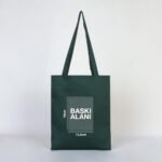 Gabardine Fabric Bag Green 35x40 cm - istecanta.com