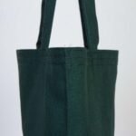 Gabardine Fabric Bag Green 35x40 cm - istecanta.com