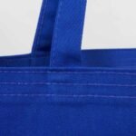 Gabardine Fabric Bag Saks Blue 35x40 cm (Customizable) - istecanta.com