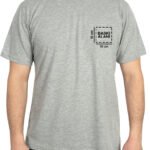 Basic T-shirt Gri- Baskılı - istecanta.com