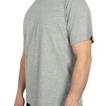Basic T-shirt Gri- Baskılı - istecanta.com
