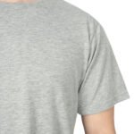 Basic T-shirt Gri- Baskılı - istecanta.com