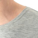 Basic T-shirt Gri- Baskılı - istecanta.com