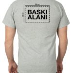 Baskılı Promosyon Tişört Gri Renk - istecanta.com