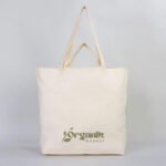 Raw Canvas Shopping Bag - Market Bag 48x41x10 cm (Customizable) - istecanta.com