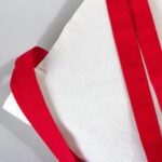 Canvas Bag with Red Handle 35x40 cm (Customizable) - istecanta.com