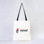 Canvas Tote Bag Black Handle 35x40 cm (Customizable) - istecanta.com