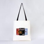 Canvas Tote Bag Black Handle 35x40 cm (Customizable) - istecanta.com