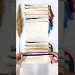 Customizable Red Pencil Case with Zipper