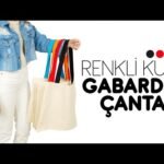 Gabardine Fabric Bag Red Handle 40x35cm (Customizable)