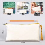 Yellow Pencil Case with Zipper - Customizable - istecanta.com