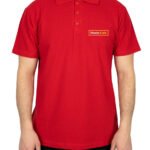 Polo Yaka Kırmızı Tişört - Dijital Baskılı - istecanta.com