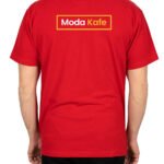 Polo Yaka Kırmızı Tişört - Dijital Baskılı - istecanta.com