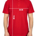 Polo Yaka Kırmızı Tişört - Dijital Baskılı - istecanta.com
