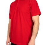 Polo Yaka Kırmızı Tişört - Dijital Baskılı - istecanta.com