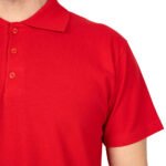 Polo Yaka Kırmızı Tişört - Dijital Baskılı - istecanta.com