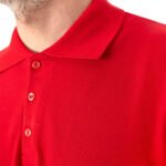Polo Yaka Kırmızı Tişört - Dijital Baskılı - istecanta.com