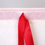 Red Ribboned Canvas Tote Bag - 30x40 cm (Customizable) - istecanta.com