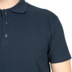 Polo Yaka Lacivert Tişört - Baskılı - istecanta.com