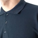 Polo Yaka Lacivert Tişört - Baskılı - istecanta.com