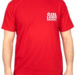 Basic T-shirt Kırmızı - Baskılı - istecanta.com