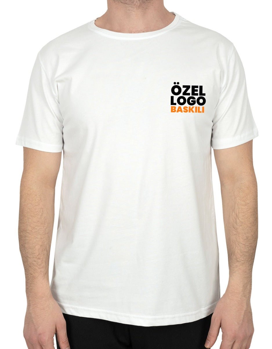 Basic T-shirt Beyaz - Baskılı (Özelleştirilebilir) - istecanta.com
