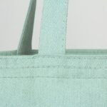 Gabardine Fabric Bag Mint Green 35x40 cm - istecanta.com