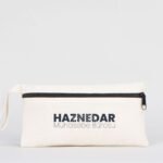 Front Zippered Fabric Pencil Case 21x10 cm (Customizable) - istecanta.com