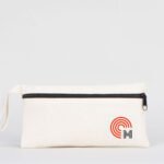 Front Zippered Fabric Pencil Case 21x10 cm (Customizable) - istecanta.com