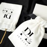 Jewelry Gift Bag - Black String - 10x13cm (Customizable) - istecanta.com