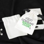 Jewelry Gift Bag - Black String - 10x13cm (Customizable) - istecanta.com