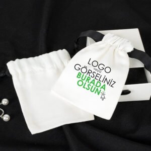 Jewelry Gift Bag - Black String - 10x13cm (Customizable)