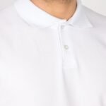 Polo Yaka Beyaz Tişört - Dijital Baskılı - istecanta.com