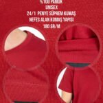 Premium Tişört Bordo (Özelleştirilebilir) - istecanta.com