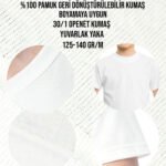 Baskılı Promosyon Çocuk Tişörtü - Beyaz - istecanta.com