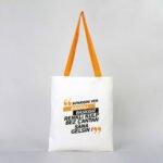 Canvas Tote Bag Mustard Handle 35x40 cm (Customizable)